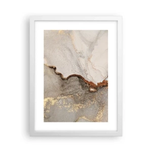 Poster in een witte lijst - Op de grens van kleuren - 30x40 cm