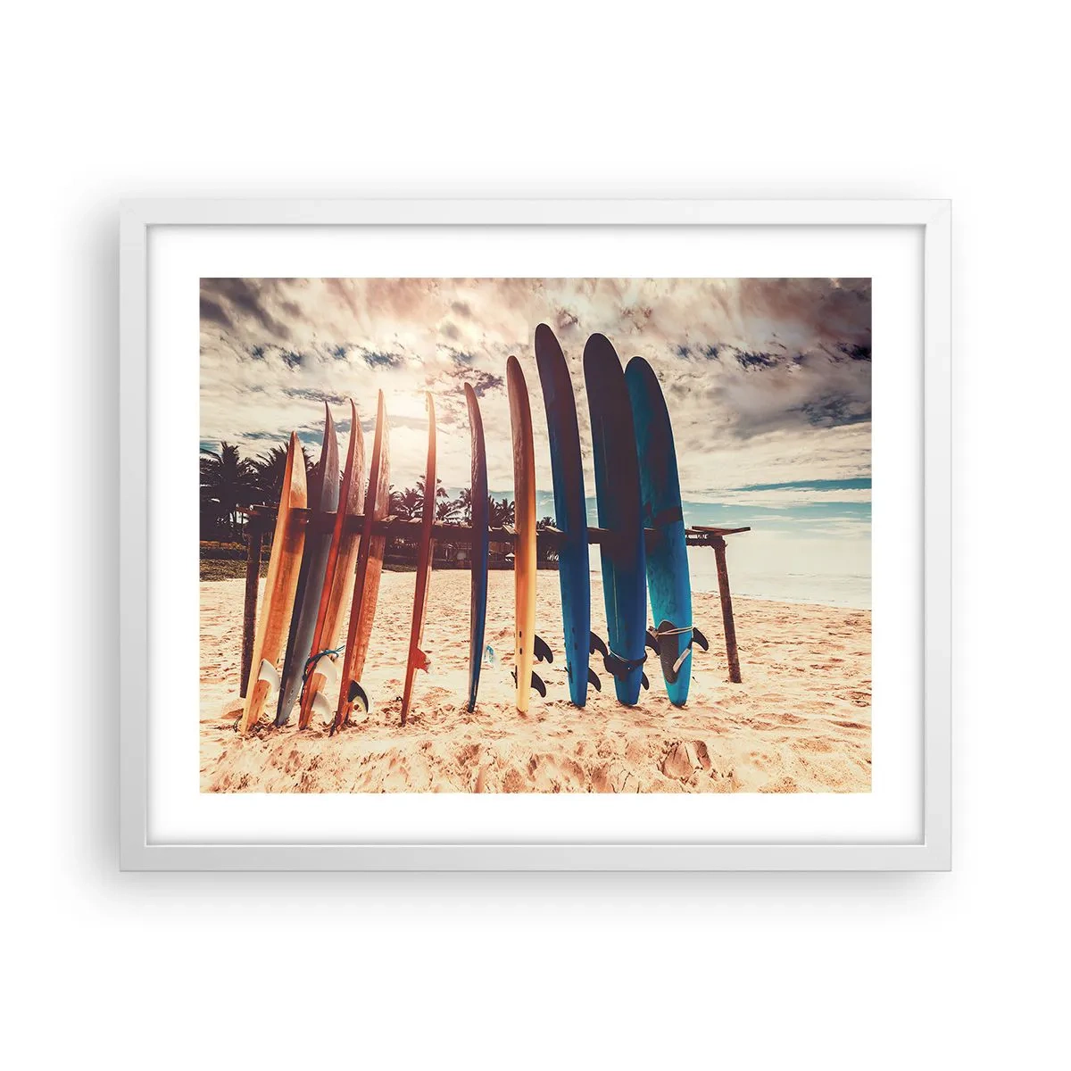 Poster in een witte lijst - Weltrusten, zie je morgen - 50x40 cm