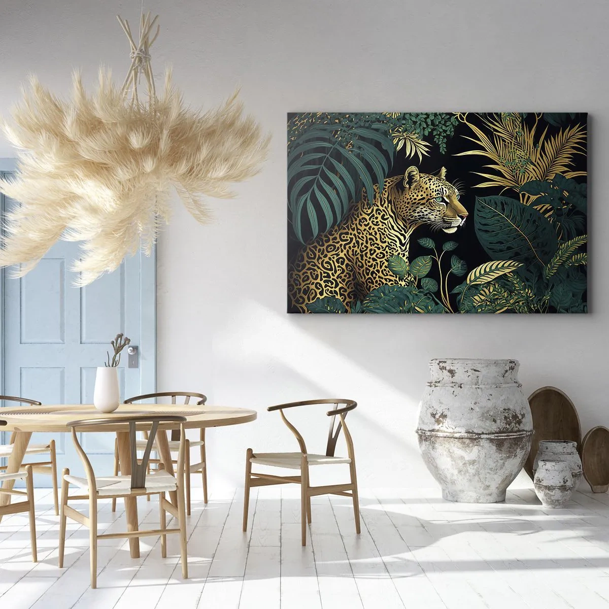 Schilderen op canvas - Een gastheer in de jungle - 100x70 cm