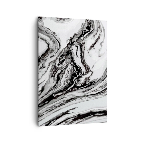 Schilderen op canvas - In het begin was er chaos - 50x70 cm