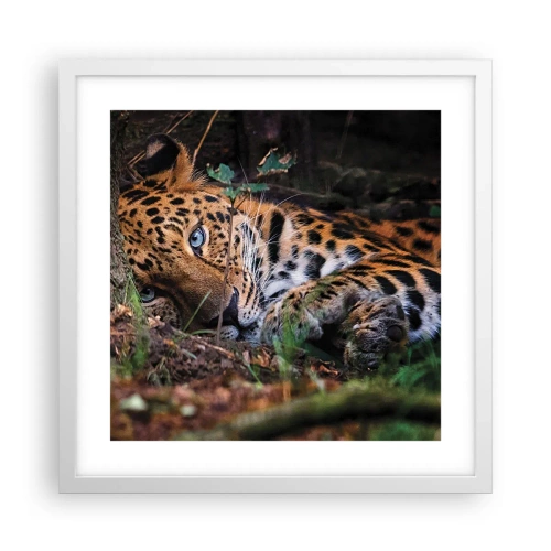 Poster in een witte lijst - Geloof me - 40x40 cm