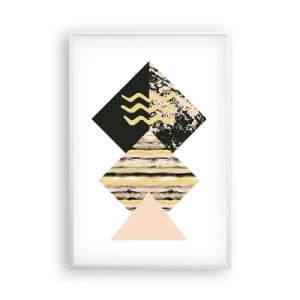 Poster in een witte lijst - Er is niet zo eenvoudig - 61x91 cm