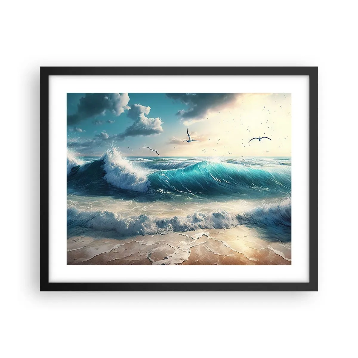 Poster in een zwarte lijst - Ritselt alleen voor jou - 50x40 cm