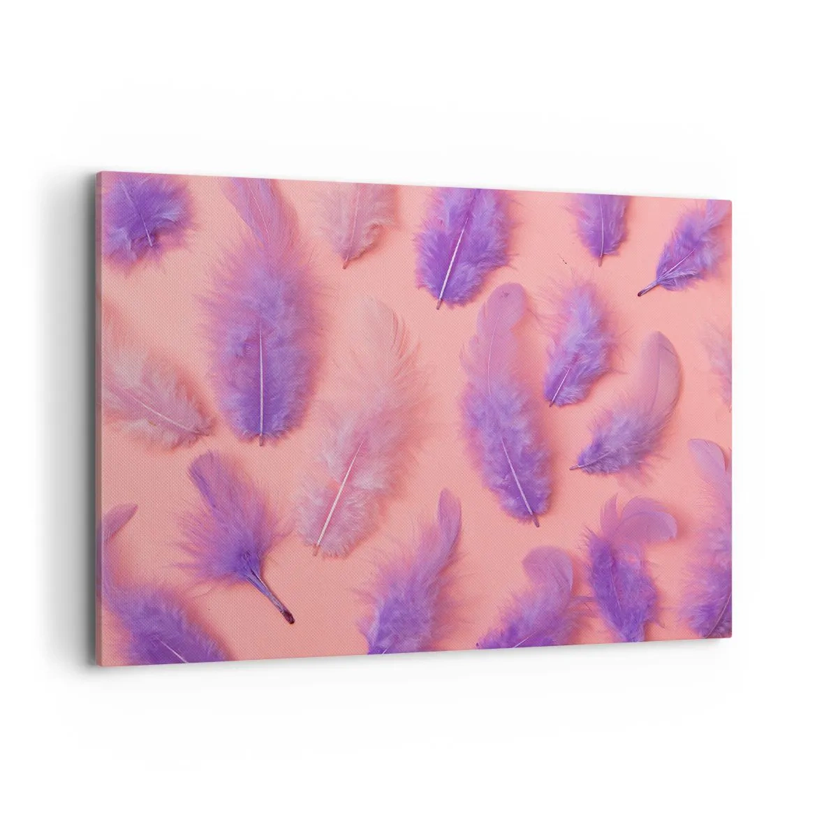 Schilderen op canvas - Lila vogel van verlangen - 100x70 cm