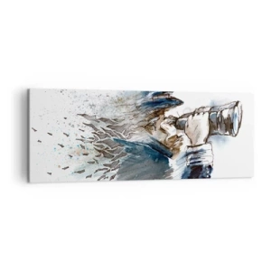 Schilderen op canvas - Tien op de schaal van Beaufort! - 140x50 cm