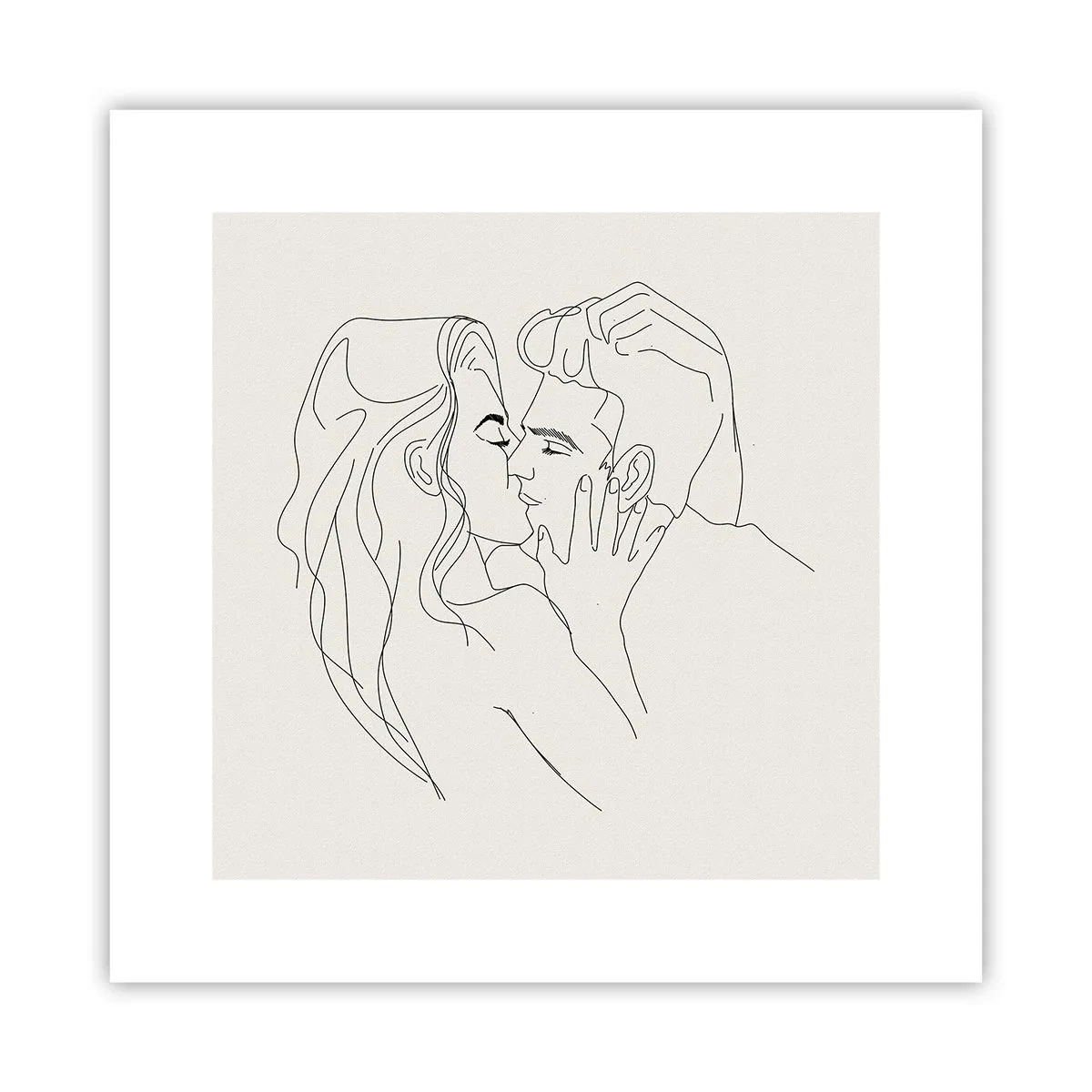 Poster - Verstrikt in gevoel - 30x30 cm