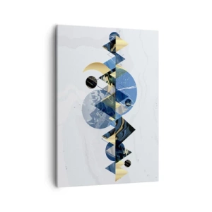 Schilderen op canvas - Geometrisch landschap - 50x70 cm