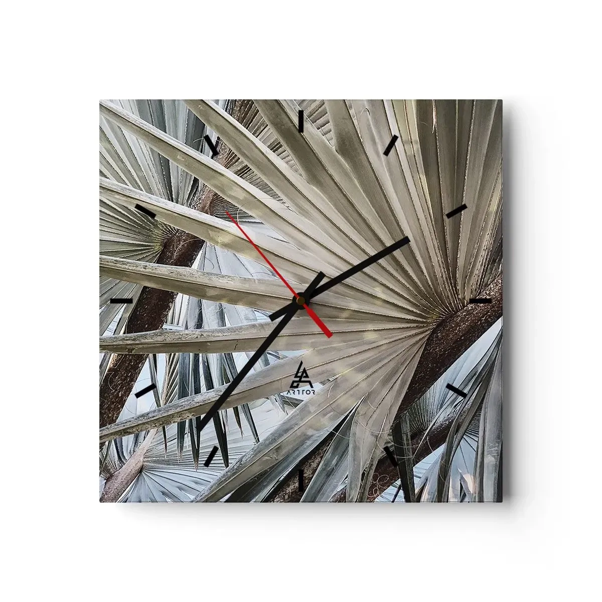 Wandklok - Klok - Fans in de tropen - 30x30 cm