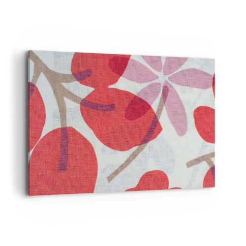 Schilderen op canvas - Bloemstuk in roze - 100x70 cm