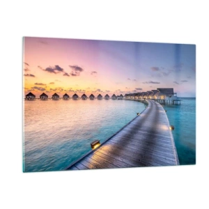 Schilderen op glas - Vakantie - terug naar de bronnen - 120x80 cm