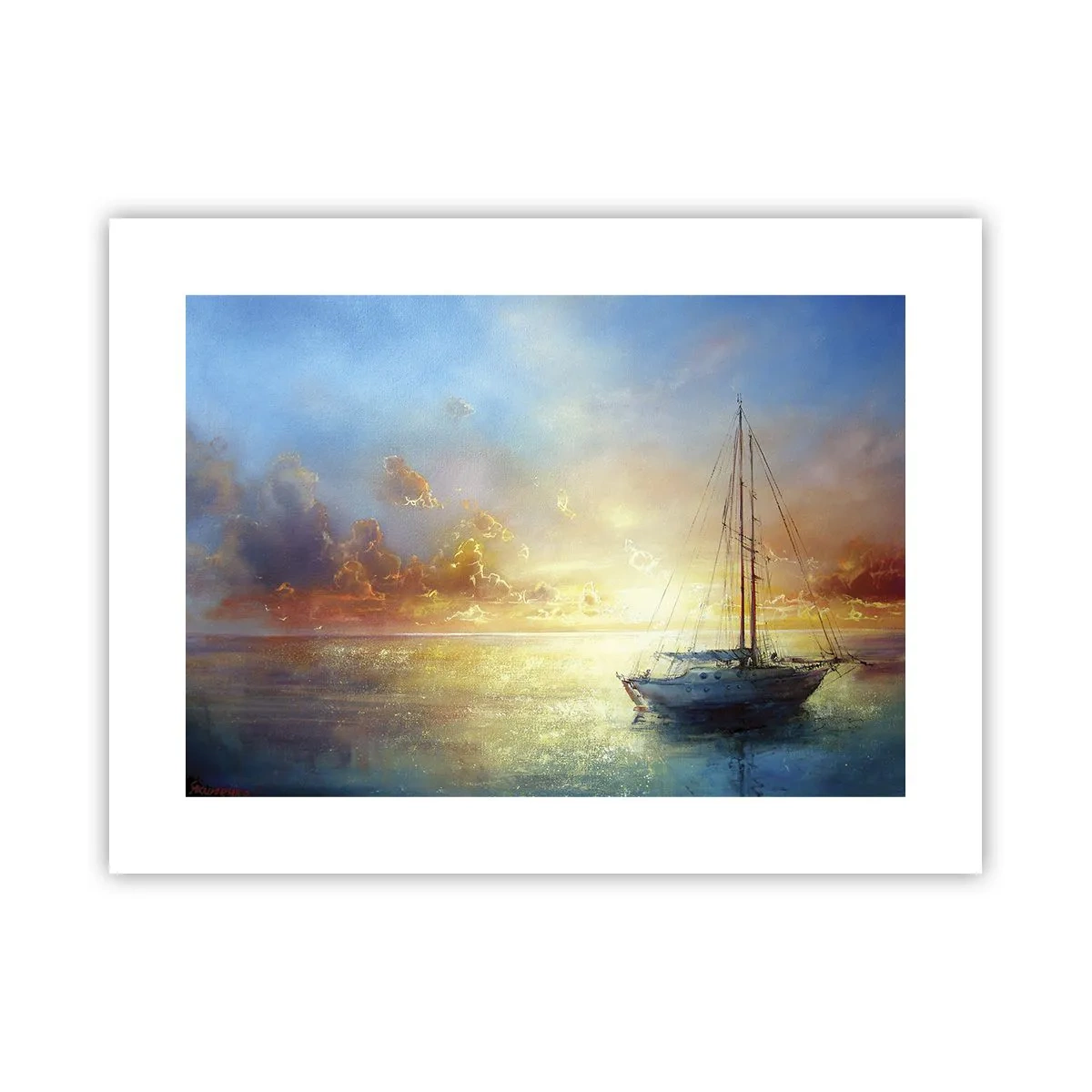Poster - In een gouden baai - 40x30 cm