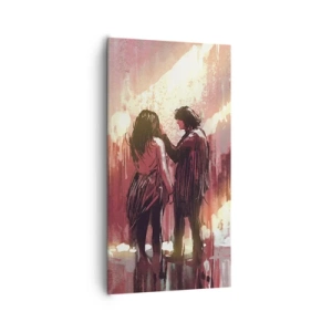 Schilderen op canvas - Het eeuwige schouwspel van de liefde - 65x120 cm