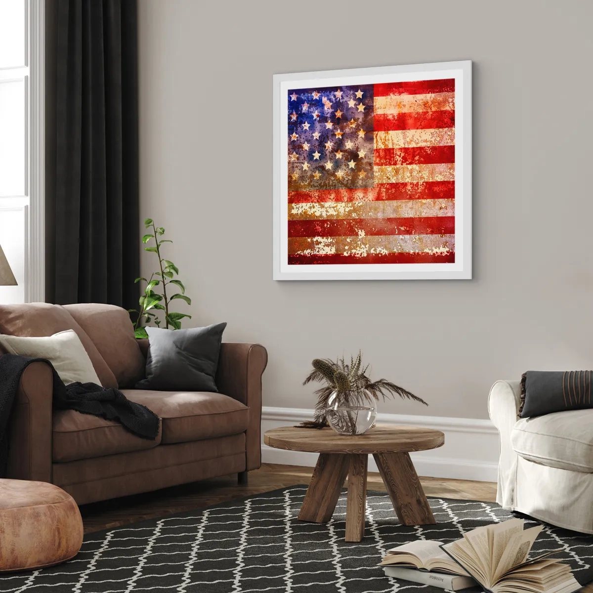 Poster in een witte lijst - Glorie vervaagt niet - 30x30 cm