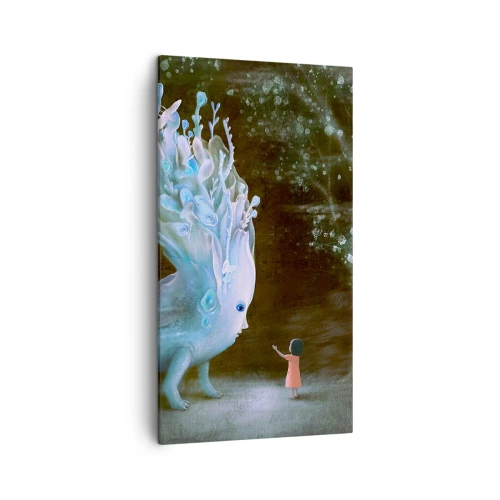 Schilderen op canvas - Fantastische ontmoeting - 45x80 cm