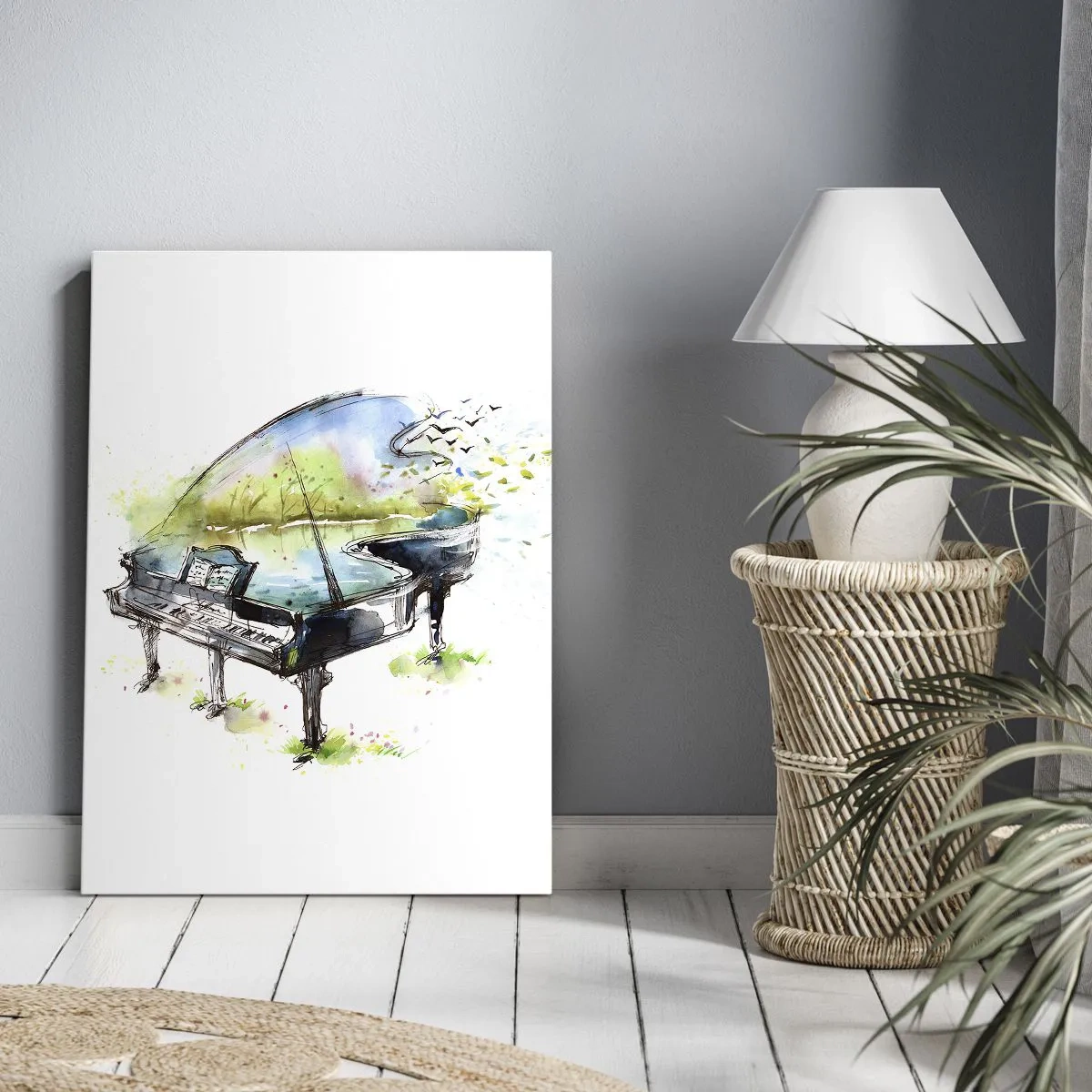 Schilderen op canvas - Betoverd in muziek - 50x70 cm