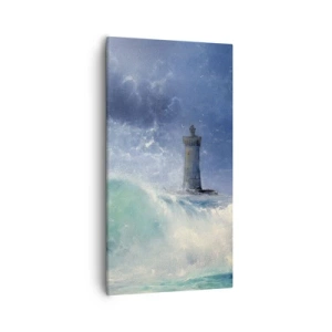 Schilderen op canvas - Op uw hoede voor de elementen - 55x100 cm