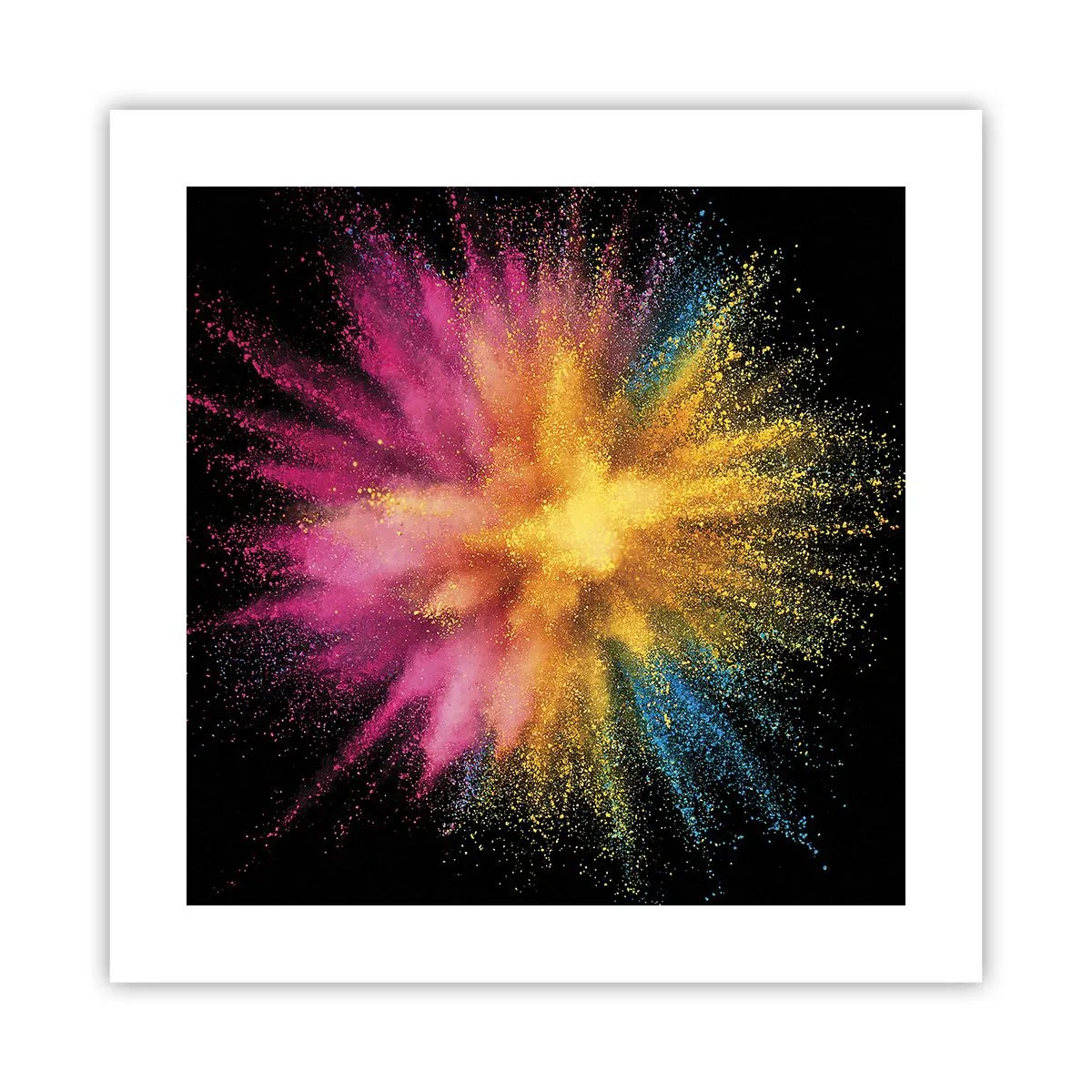 Poster - De geboorte van kleuren - 40x40 cm