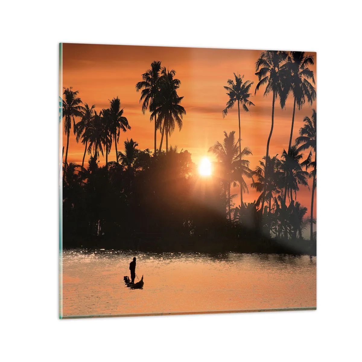 Schilderen op glas - Tijd om te ontspannen - 50x50 cm