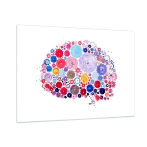 Schilderen op glas - De meest perfecte machine van de natuur - 100x70 cm