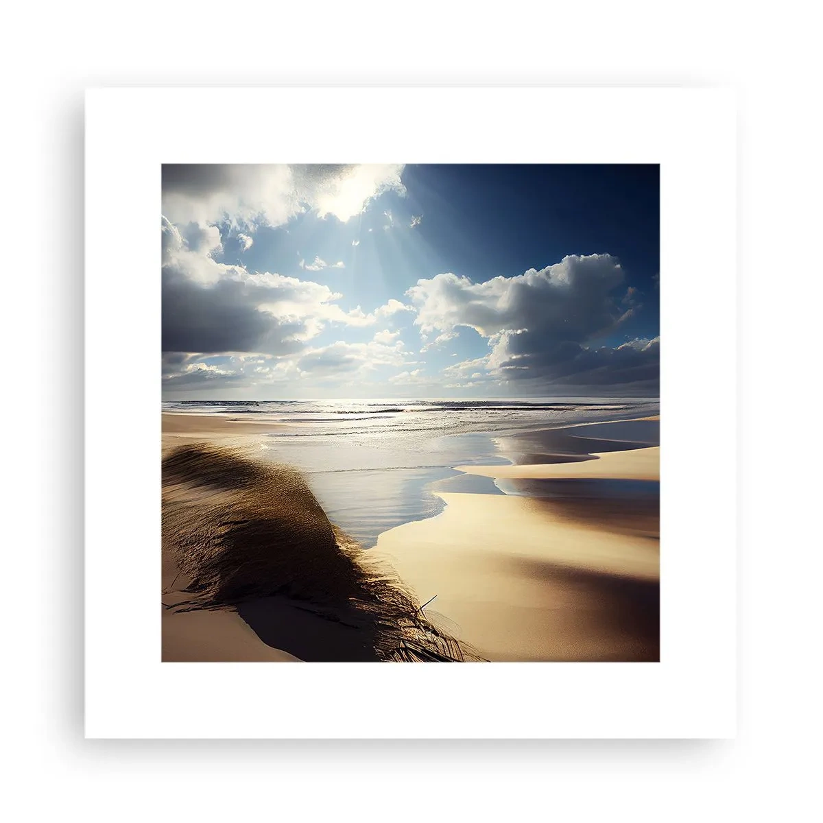 Poster - Strand, wild strand - 30x30 cm