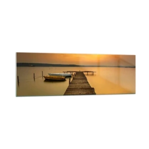 Schilderen op glas - Ik zal de gouden hemel voor je openen - 160x50 cm