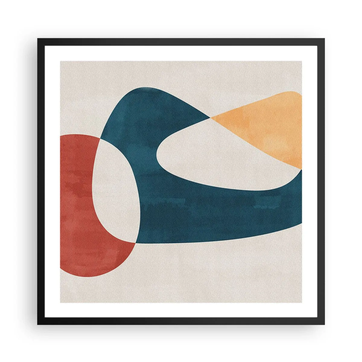 Poster in een zwarte lijst - Invloeden en metamorfoses - 60x60 cm