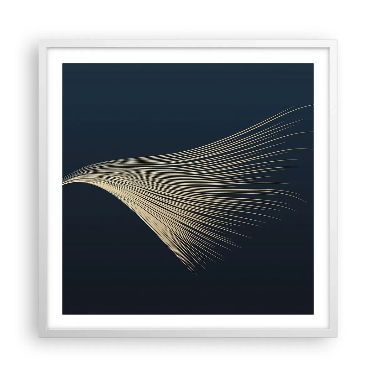 Poster in een witte lijst - Als het haar van een engel - 60x60 cm