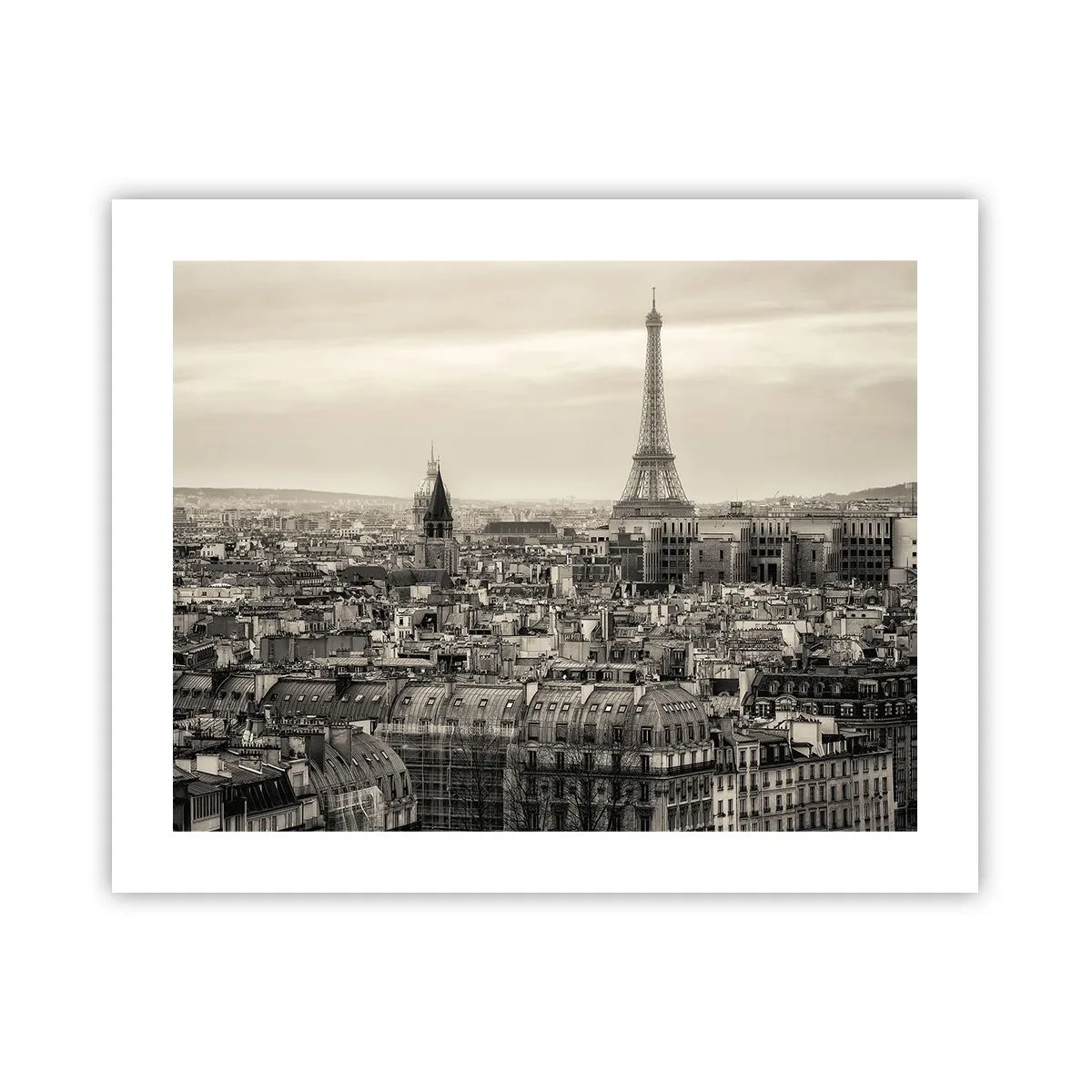 Poster - Over de daken van Parijs - 50x40 cm