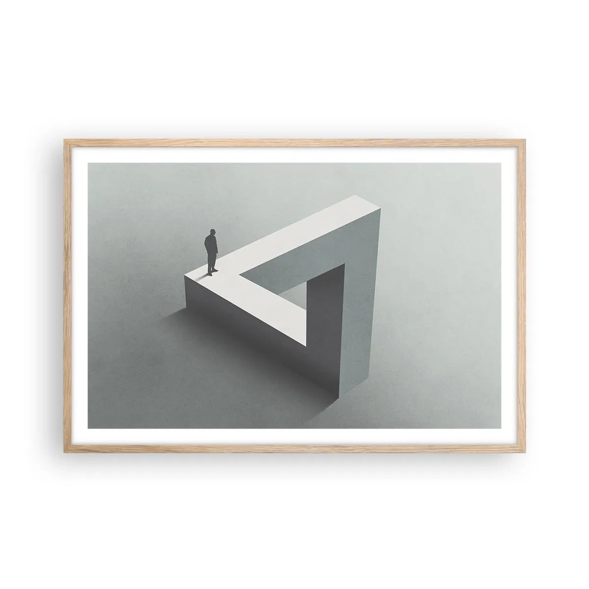 Een poster in een licht eiken lijst - Maar het is toch mogelijk - 91x61 cm