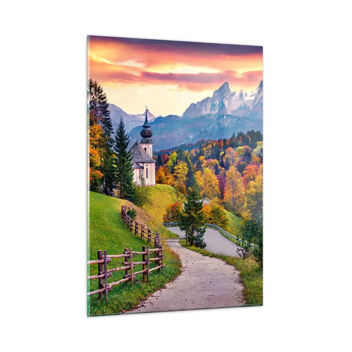 Schilderen op glas - Landschap zoals geschilderd - 50x70 cm