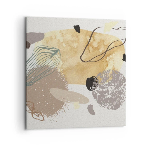 Schilderen op canvas - Toegepaste plumcologie - 50x50 cm