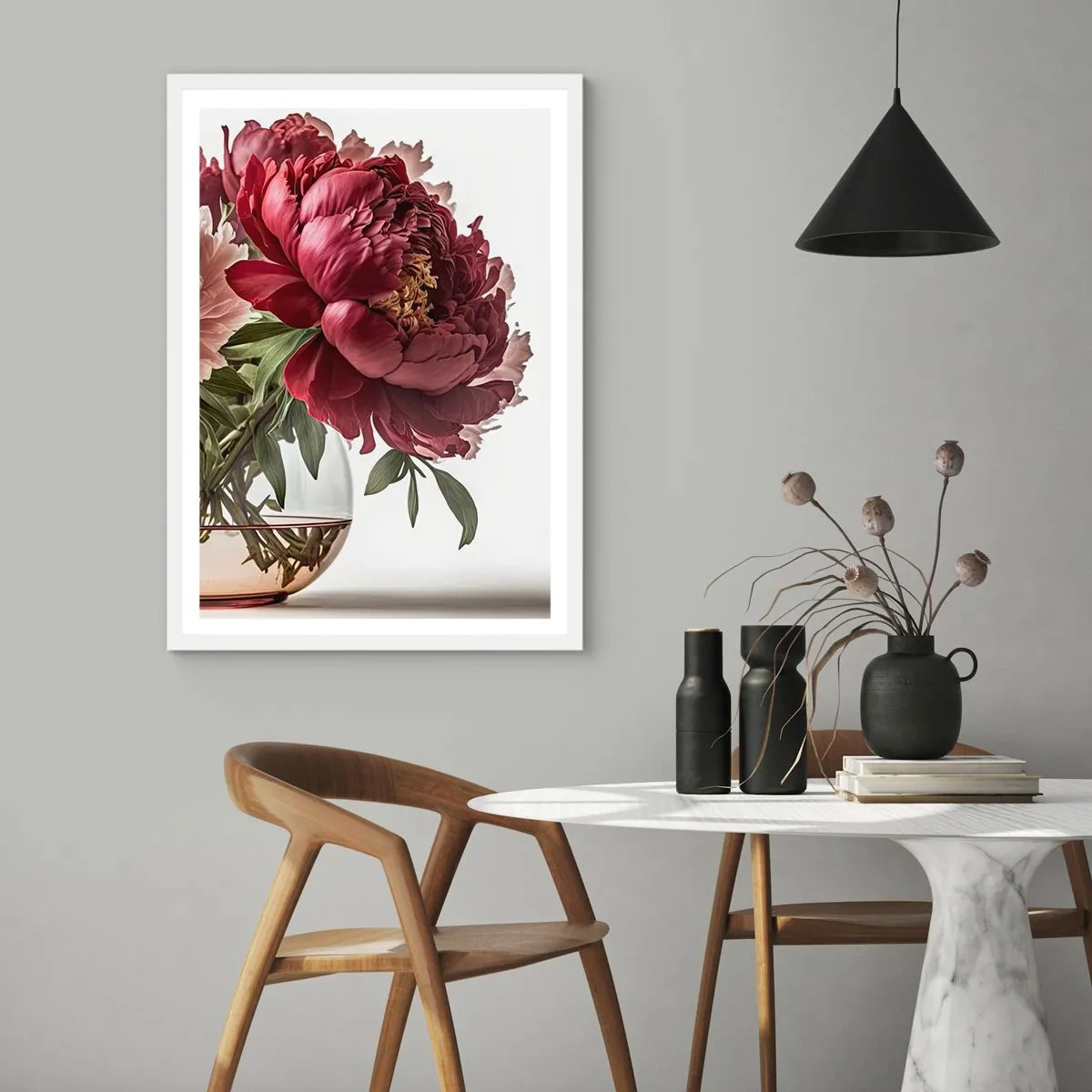 Poster in een witte lijst - In volle bloei van schoonheid - 40x50 cm