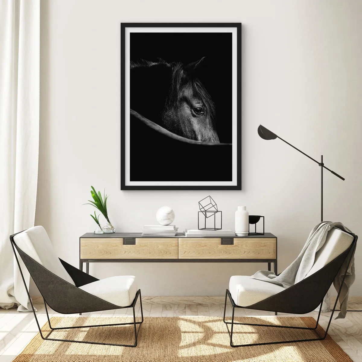 Poster in een zwarte lijst - Zwarte Prins - 61x91 cm