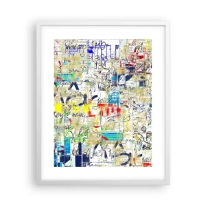 Poster in een witte lijst - Het is gewoon een lust voor het oog - 40x50 cm