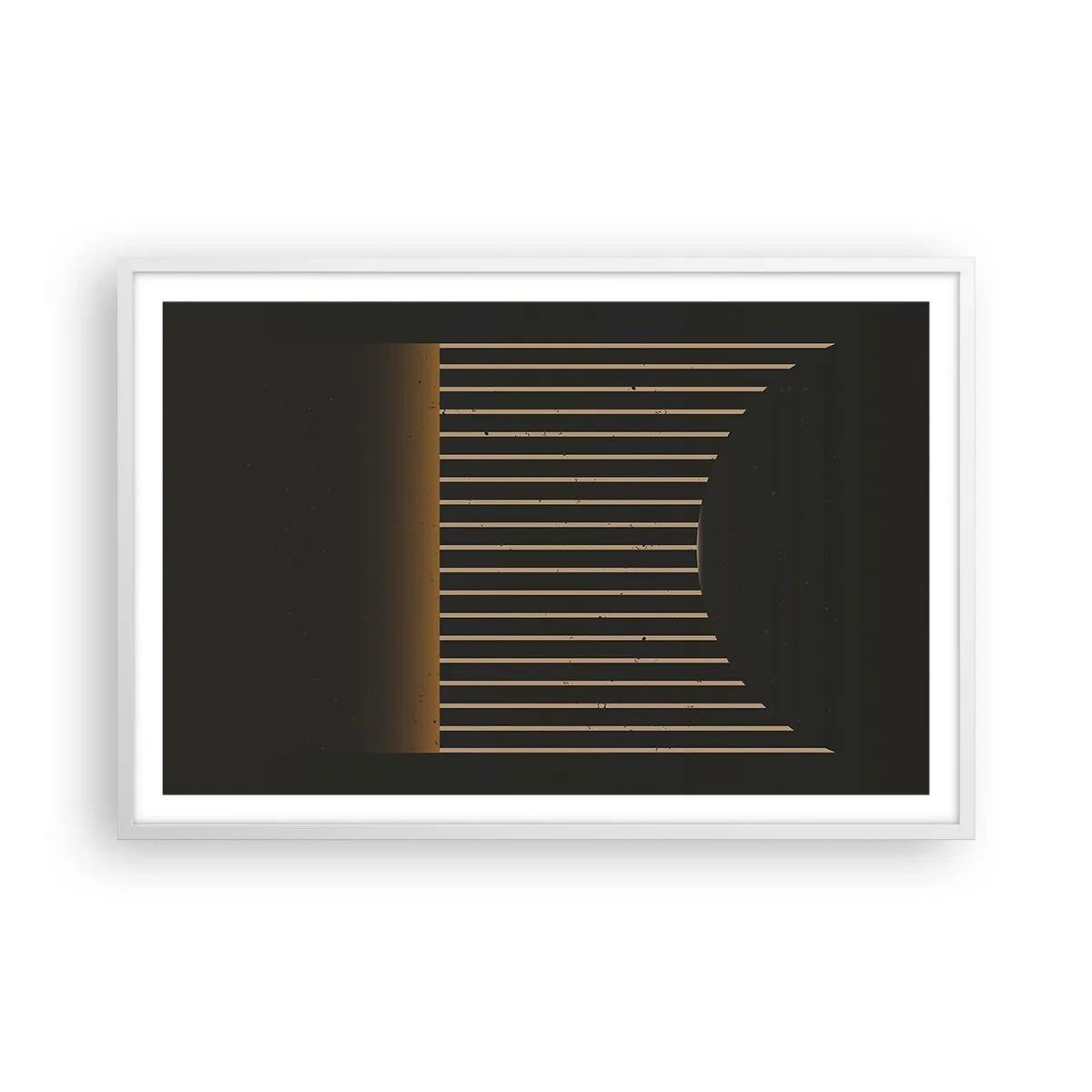 Poster in een witte lijst - Verken de duisternis - 91x61 cm