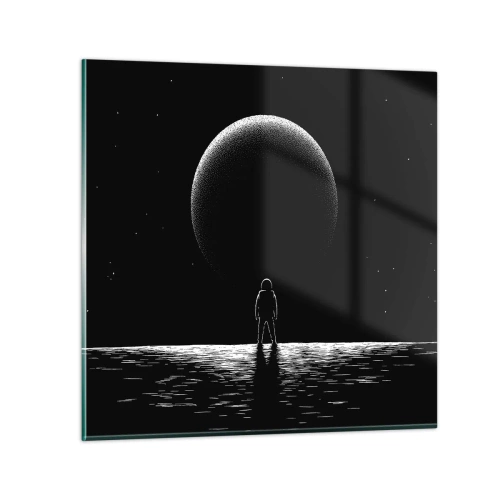 Schilderen op glas - Oog in oog - 60x60 cm