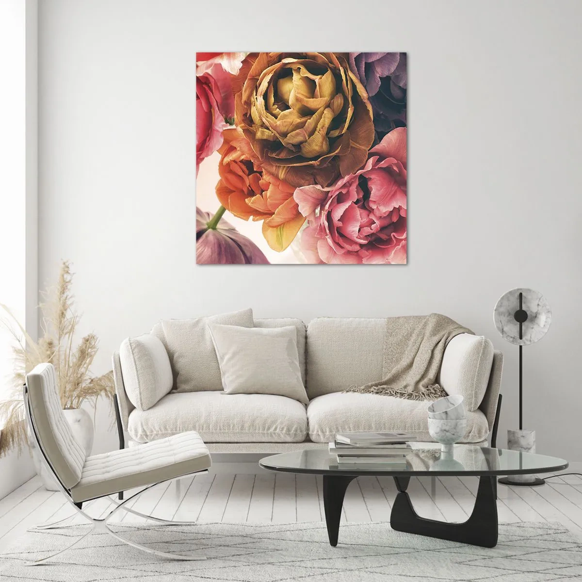 Schilderen op glas - Een viering van het leven - 70x70 cm