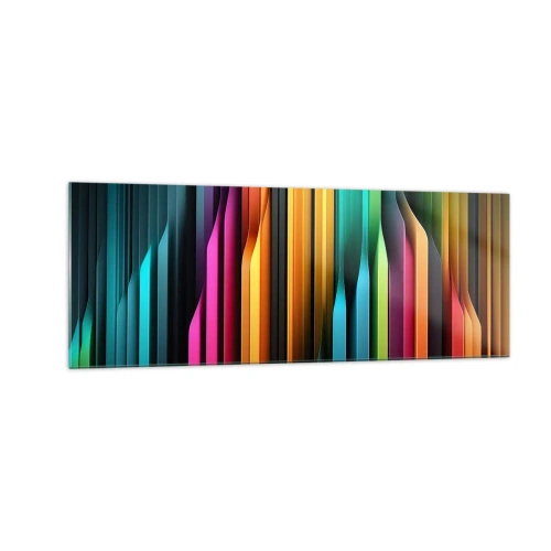 Schilderen op glas - Lichtorgel - 140x50 cm