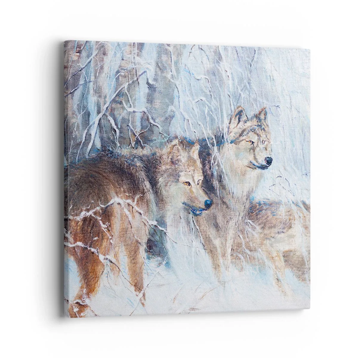 Schilderen op canvas - Aandacht! Hier komt ... - 40x40 cm