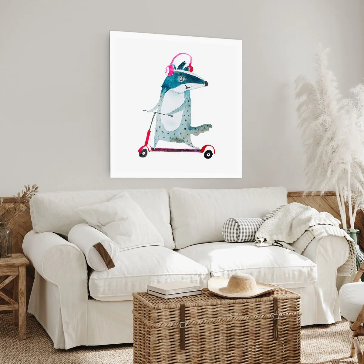 Poster - Badger vreugde - 30x30 cm