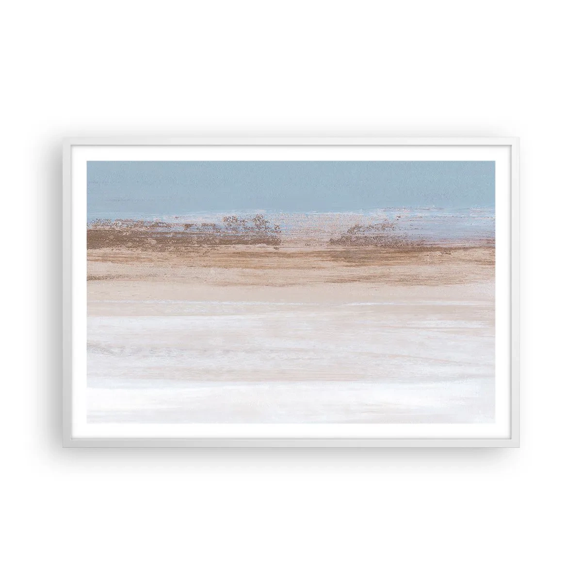 Poster in een witte lijst - Dubbelzinnig landschap - 91x61 cm