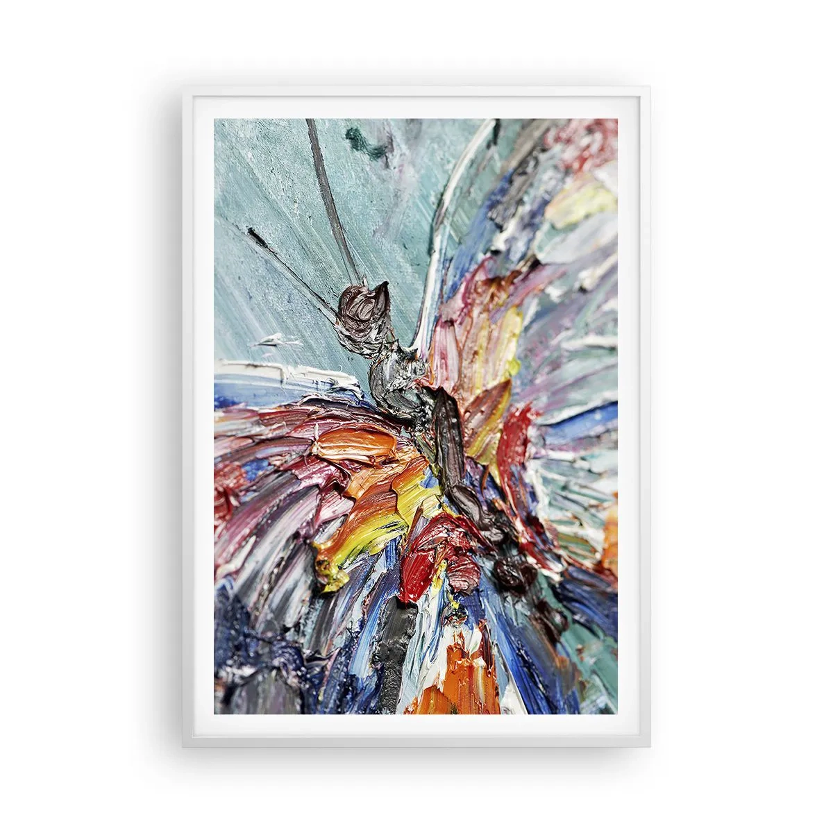 Poster in een witte lijst - Geschilderd door de natuur - 70x100 cm