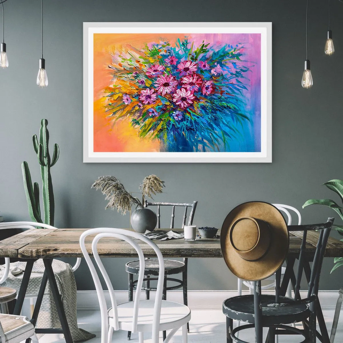 Poster in een witte lijst - Levensenergie - 40x30 cm