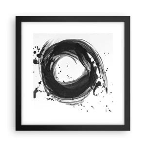 Poster in een zwarte lijst - De draaikolk van de schepping - 30x30 cm