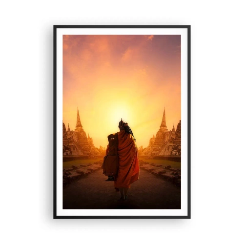 Poster in een zwarte lijst - In vrede voor de eeuwigheid - 70x100 cm