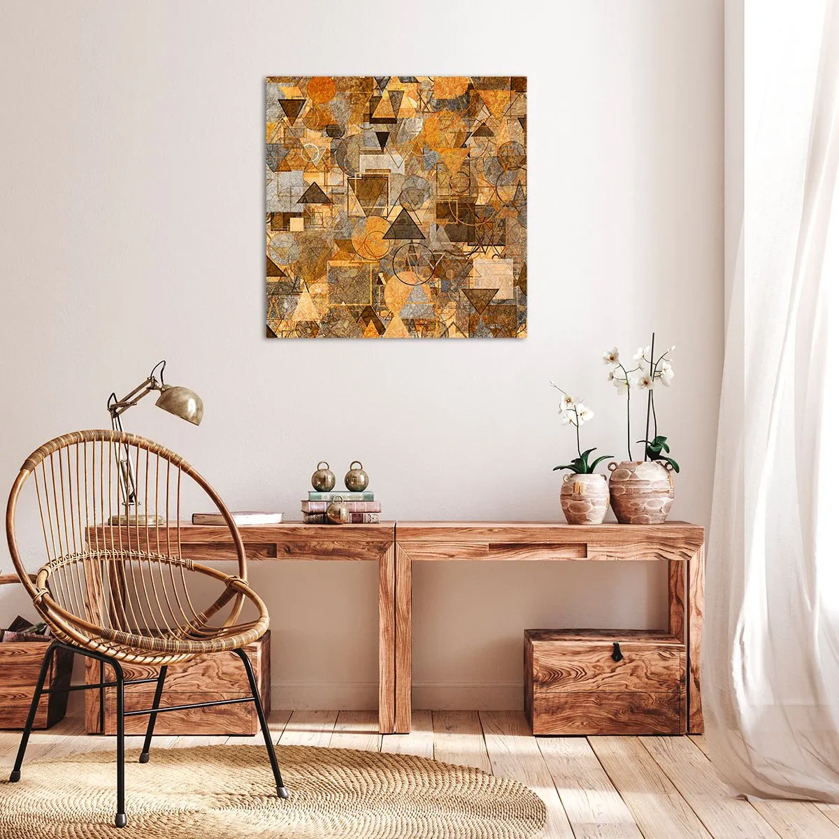 Schilderen op canvas - De wereld in vorm - 70x70 cm