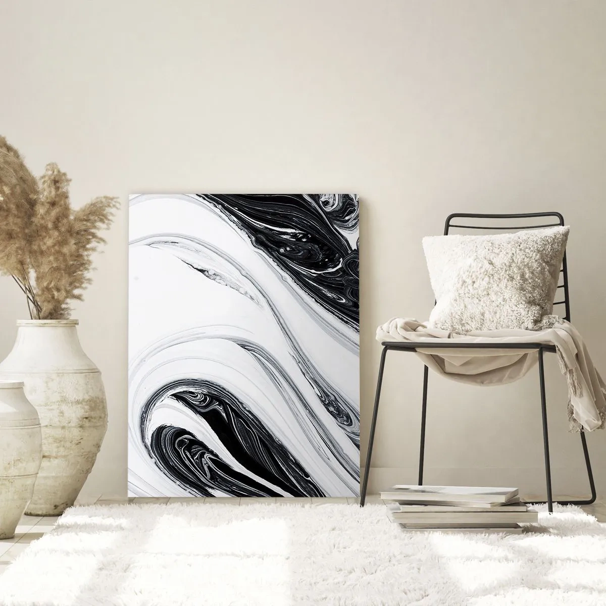 Schilderen op glas - Een combinatie van tegenstellingen - 50x70 cm