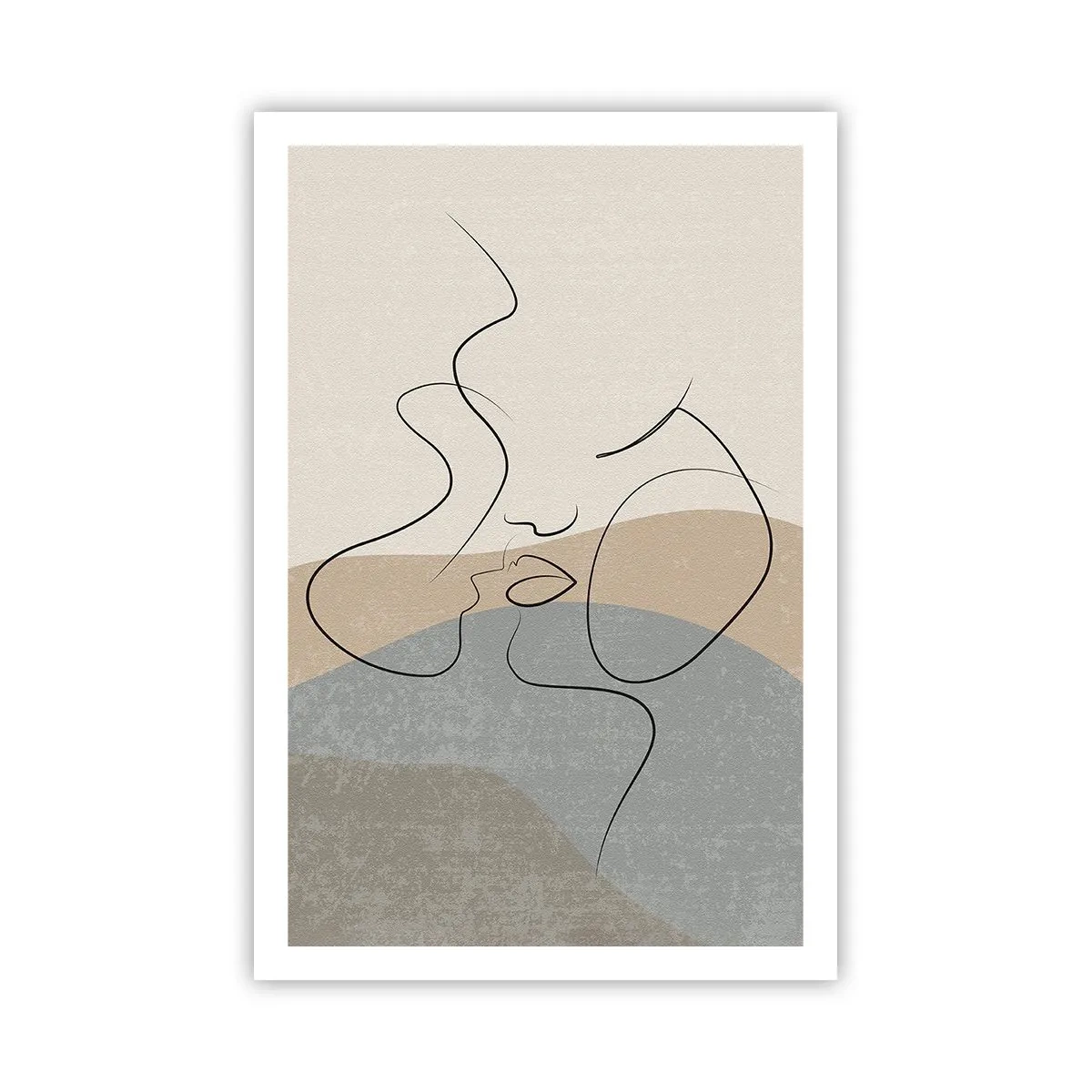 Poster - Als een penseelstreek - 61x91 cm
