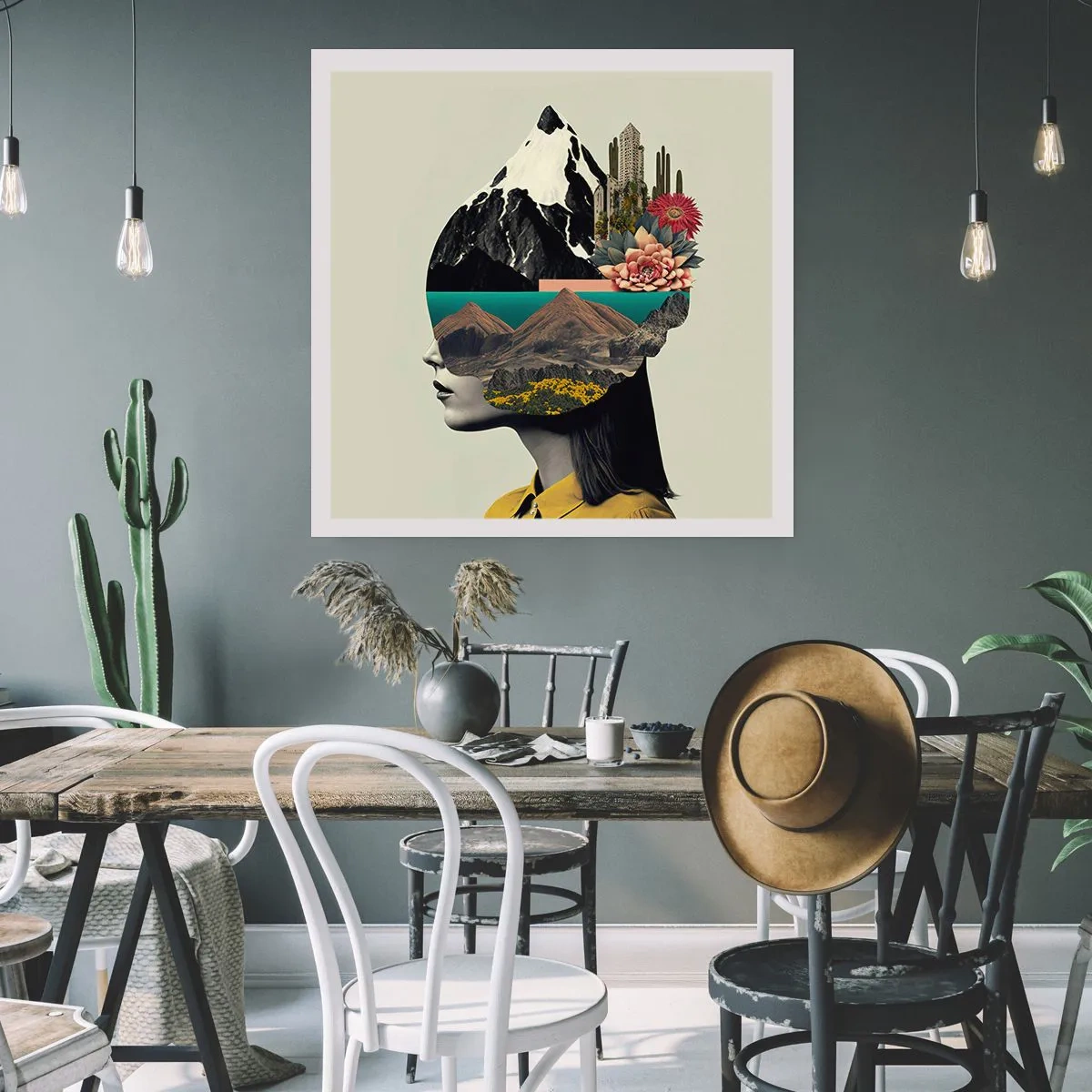 Poster - Vrouw – altijd een mysterie - 60x60 cm