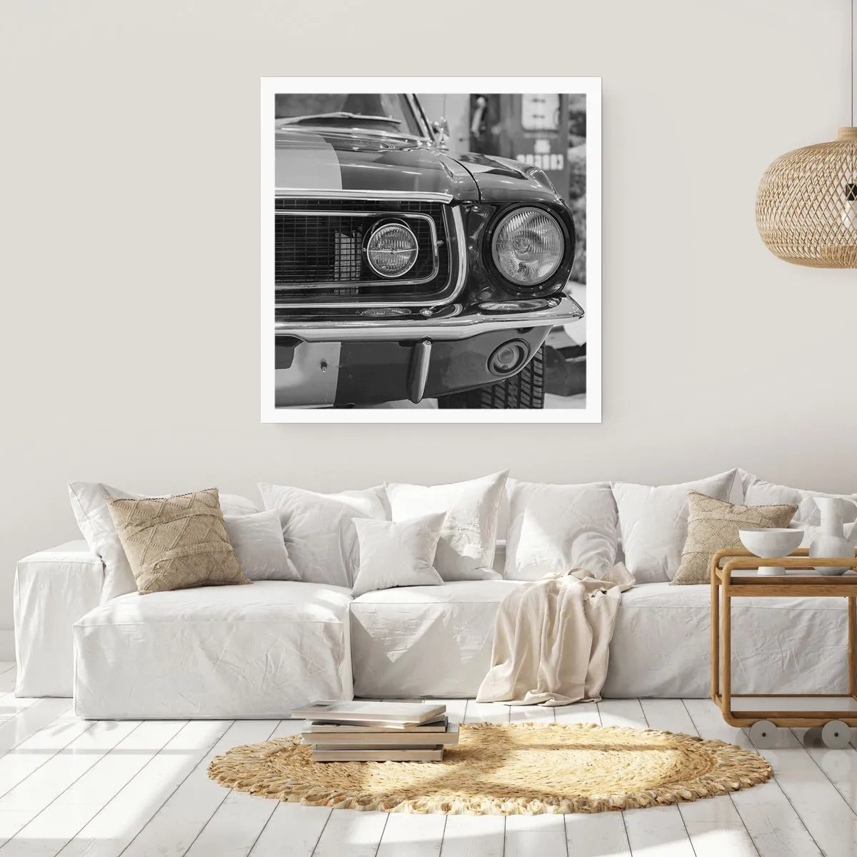 Poster - Hard rijden - 60x60 cm